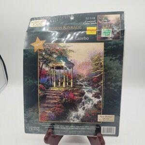 New Thomas‎ Kinkade "Sweetheart Gazebo" Counted Cross Stitch Kit